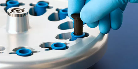 De centrifuge materiaalscheiding